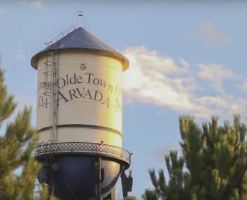 Tower in Olde Town Arvada, Colorado