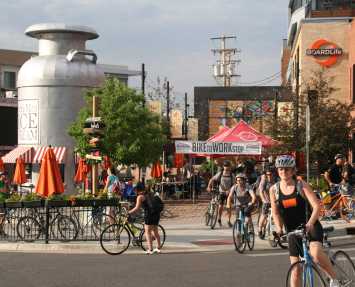 Bike to Work Day in the Highlands Neighborhood, Denver