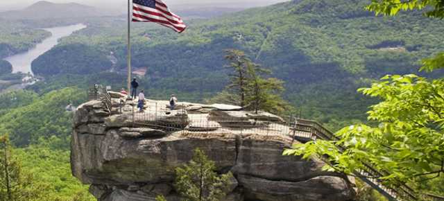 Get a new perspective at Chimney Rock