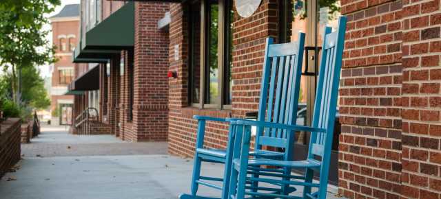 Woodfin Story: Reynolds Village Rocking Chairs