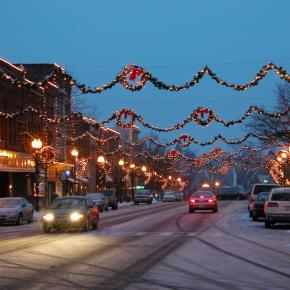 Image of downtown Seneca Falls in Winter