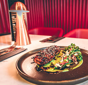 Image shows a dish waiting to be devoured at Isabel's Restaurant in Burton upon Trent, Staffordshire