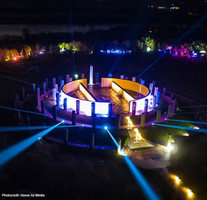 The National Memorial Arboretum Illuminated for Christmas