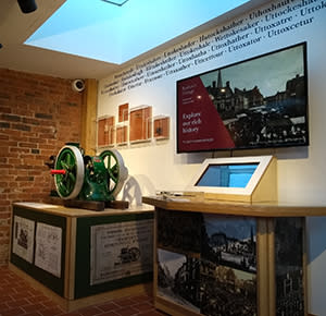 Image shows artefacts on display at Redfern's Cottage, Staffordshire