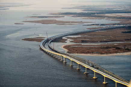 new bridge aerial