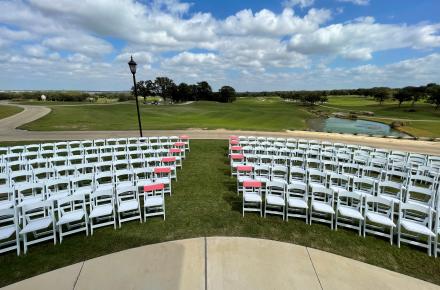 Texas Rangers Golf Club Ceremony Set Up