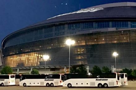 Roadrunners Charters at AT&T Stadium  - Multiple Buses