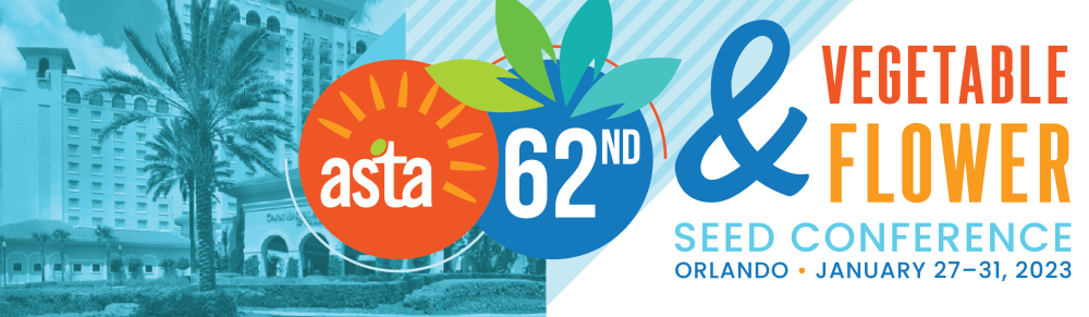 ASTA 62nd Vegetable & Flower Seed Conference logo for delegate website