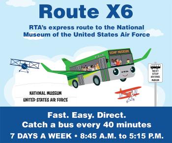 RTA Route X6 Poster - Air Force Museum