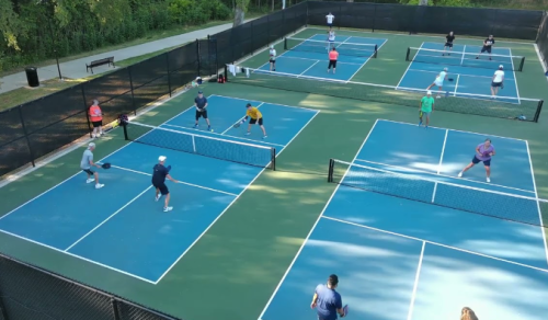 Pickleball courts at Finch Park in McKinney