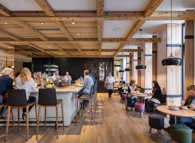 Tavernetta restaurant interior in Denver, Colorado
