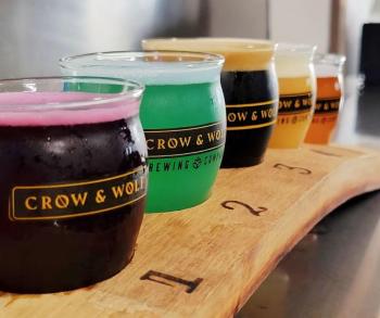 Crow and Wolf Growler