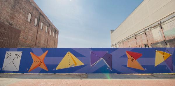 Origami Star Mural