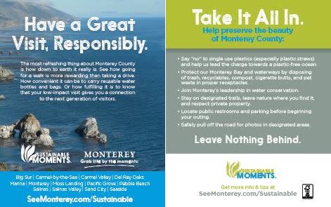 Have a Great Visit, Responsibly - Sustainable Moments Tent Card