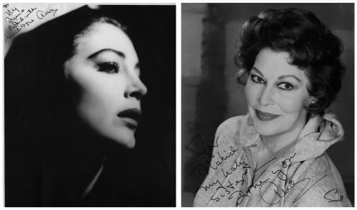 Photos autographed by Ava Gardner for her friend Nahid