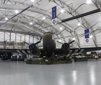 An image of a vintage aircraft at the Air Mobility Command Museum in Dover, Del.