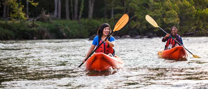 Women_kayaking_Saluda_Shoals_ECSC_Sept_2019_photo_by_Forrest_Clonts_026 Women Kayaking on the River