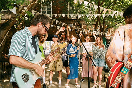 People playing music