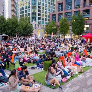 [ID: a photo from Summer Movie Nights on the Square - Recurring weekly on Thursday until August 15, 2024]