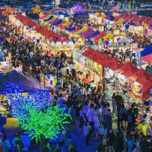[ID: a photo of Richmond Night Market.]