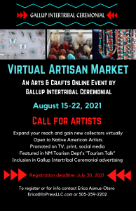 2021 Gallup Intertribal Ceremonial - virtual artisan market