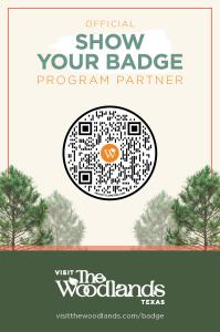 Show Your Badge Partner Window Cling