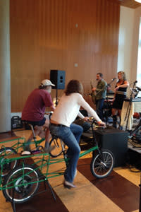 Pedal Power Music keeps the music going at the Opening Reception