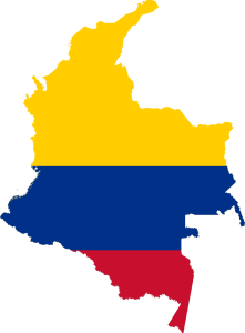 Columbian Flag Map