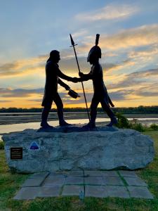 Lewis and Clark Statue Falls of the Ohio