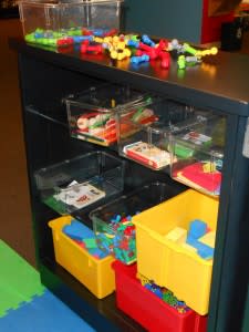 Blocks, foam shapes and plenty of building materials are waiting for kids at the FWMoA Early Learning Center.