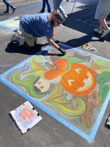 Chalk Fest art in downtown Gilroy