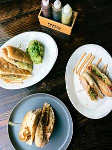 Plates of food from Hook & Lime.