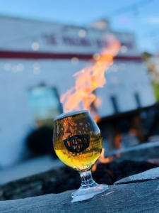 Virginia Beer Co fire pit
