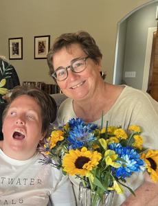 Author Christy Paulsell with her daughter, PJ