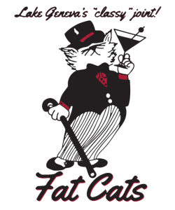 Logo for Fat Cat's lounge.