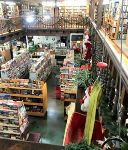 aerial view of bookstore