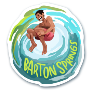 Visit Austin Barton Springs Pool Sticker