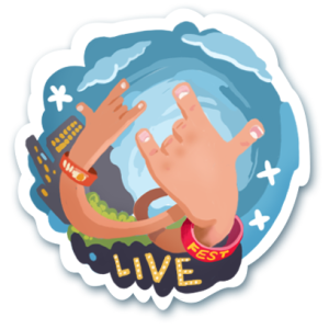 Visit Austin Live Music sticker