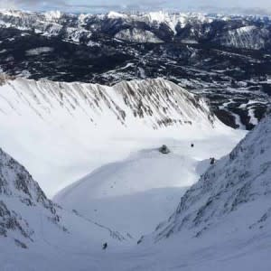 Looking Down Big Couloir | Photo: D. Lennon