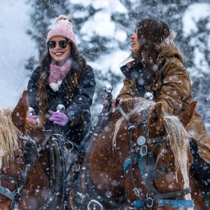 Sleigh Riding at Bears Ranch During the Winter