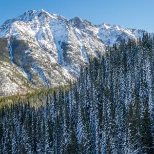 Twilight Peak in Winter, Durango, CO