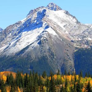 Twilight Peak in Fall, North of Durango, CO