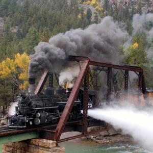 Durango Train Near Needleton, Durango, CO