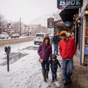 Winter Shopping in Downtown Durango