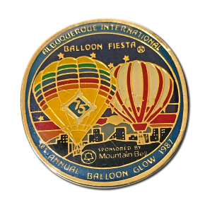 1987 Balloon Glow pin.