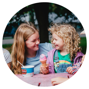 Dad's Ice Cream circle