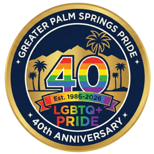 Palm Springs Pride 40th anniversary logo