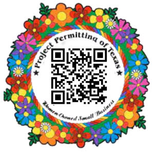 QR code with flowers around it