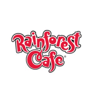 Rainforest Cafe logo in cursive