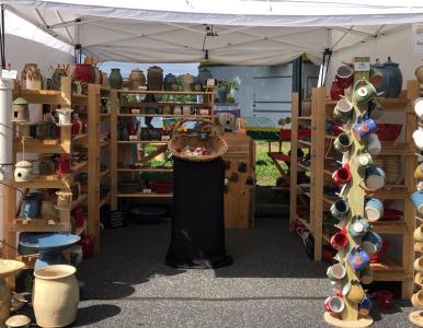 Artsfest Pottery Booth